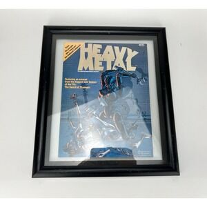 Heavy Metal Magazine 1977 First Edition No. 1 series Framed VG Condition